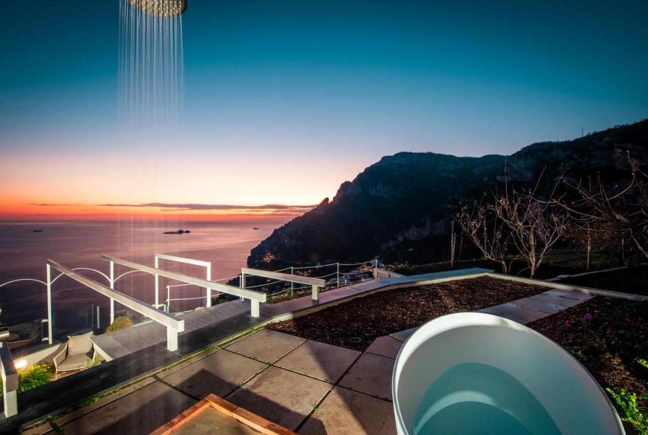 Villa La Tagliata Spectacular Jacuzzi Tub Amazing View And Private Parking Garage بوسيتانو المظهر الخارجي الصورة