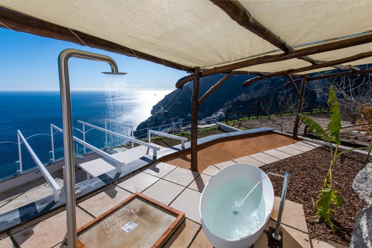Villa La Tagliata Spectacular Jacuzzi Tub Amazing View And Private Parking Garage بوسيتانو المظهر الخارجي الصورة