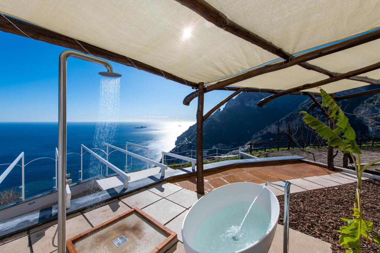 Villa La Tagliata Spectacular Jacuzzi Tub Amazing View And Private Parking Garage بوسيتانو المظهر الخارجي الصورة